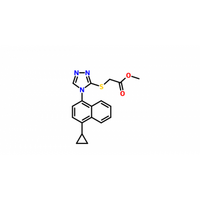 Methyl 2-[[4-(4-cyclopropylnaphthalen-1-yl)-4H-1,2,4-triazol-3-yl]thio]acetate