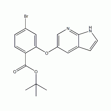 tert-butyl 2-((1H-pyrrolo[2,3-b]pyridin-5-yl)oxy)-4-bromobenzoate