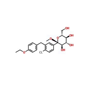 (2S,3R,4S,5S,6R)-2-(4-chloro-3-(4-ethoxybenzyl)phenyl)-6-(hydroxyMethyl)-2-Methoxytetrahydro-2H-pyra