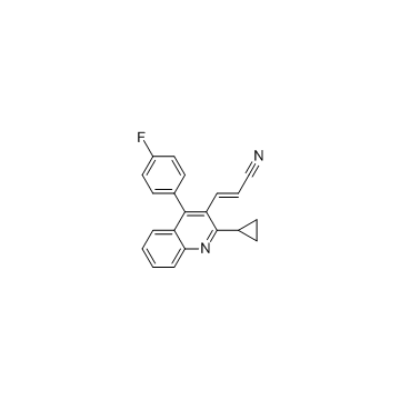 (E)-3-[2-Cyclopropyl-4-(4-fluorophenyl)-3-quinolinyl]-2-propenenitrile