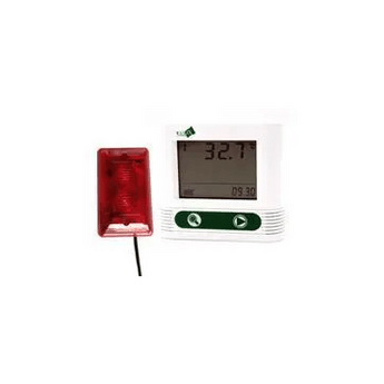 Built-in probe sound-light alarm temperature data logger