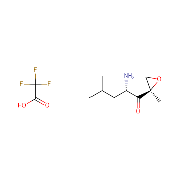 (2S)-2-Amino-4-methyl-1-[(2R)-2-methyloxiranyl]-1-pentanone trifluoroacetate