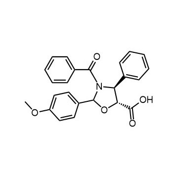 (4S,5R)-3-benzoyl-2-(4- methoxyphenyl)-4-phenyloxazolidine- 5-carboxylic acid