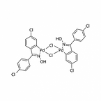 Di-μ-chlorobis[5-chloro-2-[(4-chlorophenyl)(hydroxyimino-κN)methyl]phenylκC]palladium dimer  Synonym