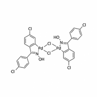 Di-μ-chlorobis[5-chloro-2-[(4-chlorophenyl)(hydroxyimino-κN)methyl]phenylκC]palladium dimer  Synonym