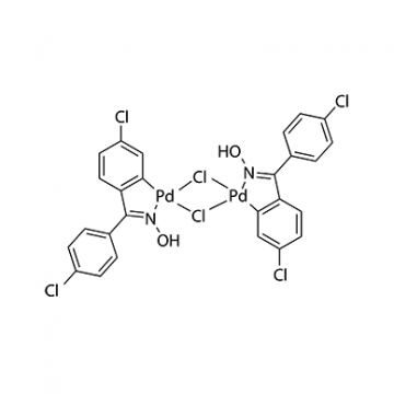 Di-μ-chlorobis[5-chloro-2-[(4-chlorophenyl)(hydroxyimino-κN)methyl]phenylκC]palladium dimer  Synonym