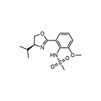 N-[2-[(4S)-4,5-Dihydro-4-(1- methylethyl)-2-oxazolyl]-6- methoxyphenyl]methanesulfonamide