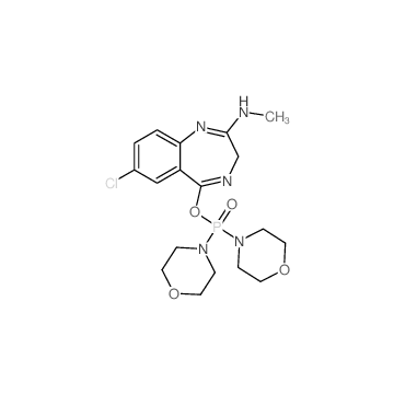 7-chloro-5-dimorpholin-4-ylphosphoryloxy-N-methyl-3H-1,4-benzodiazepin-2-amine