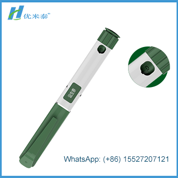 Refilled Diabetes insulin pen in disposable use with 3ml Cartridge in plastic materials