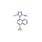 3-amino-4-(4-cyclopropylnaphthalen-1-yl)-1H-1,2,4-triazole-5-thione