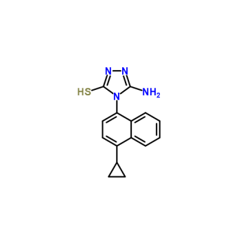 3-amino-4-(4-cyclopropylnaphthalen-1-yl)-1H-1,2,4-triazole-5-thione