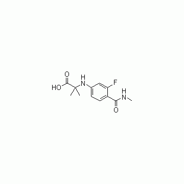 N-[3-Fluoro-4-[(methylamino)carbonyl]phenyl]-2-methylalanine