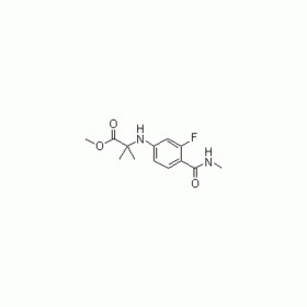 N-[3-Fluoro-4-[(methylamino)carbonyl]phenyl]-2-methylalanine methyl ester