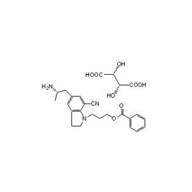 5-[(2R)-2-Aminopropyl]-1-[3-(benzoyloxy)propyl]-2,3-dihydro-1H- indole-7-carbonitrile(2R,3R)-2,3-dih