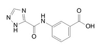 3-(1H-1,2,4-triazole-5-carboxamido)benzoic acid