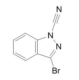3-bromo-1H-indazole-1-carbonitrile