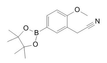 2-(2-methoxy-5-(4,4,5,5-tetramethyl-1,3,2-dioxaborolan-2-yl)phenyl)acetonitrile
