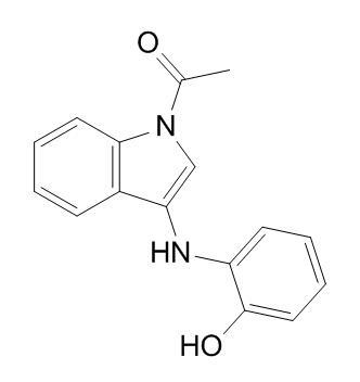 1-(3-((2-hydroxyphenyl)amino)-1H-indol-1-yl)ethanone