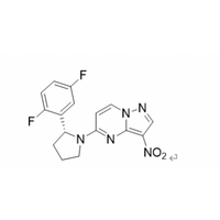 (R)-3-nitro-5-[2-(2,5-difluorophenyl)-1-pyrrolidine] pyrazole and [1,5- a] pyrimidine