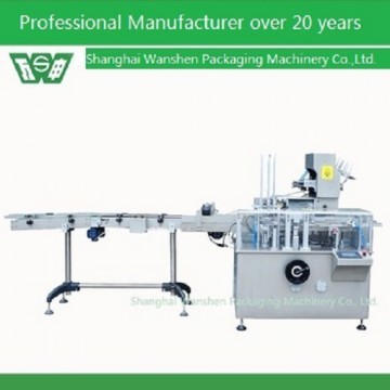 Cartoning machine for liquid injection