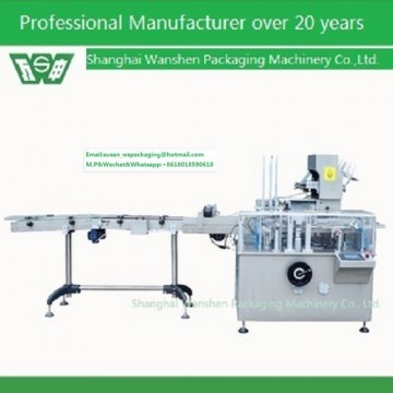 Cartoning machine for liquid injection