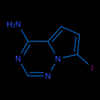 4-amino-7-iodopyrrolo[2,1-f][1,2,4]triazine