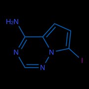 4-amino-7-iodopyrrolo[2,1-f][1,2,4]triazine