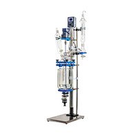 5l Chemical Equipment Stirring Glass Reaction Kettle Stirred Glass Reactor