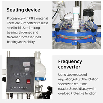 Linbel 5L Double Jacketed Agitated And Mini Pyrolysis Glass Reactor For Lab Use