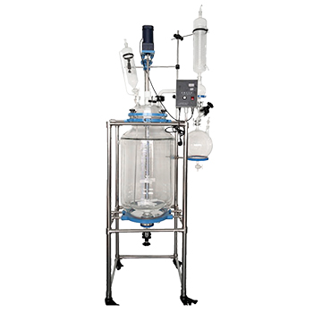 Newest 10L Mini Jacketed Pyrolysis Glass Reactor