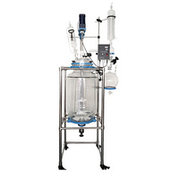 Newest 10L Mini Jacketed Pyrolysis Glass Reactor