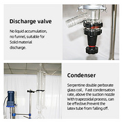 High Quality Lab use 10L Continuous Stirring Tank Glass Reactor