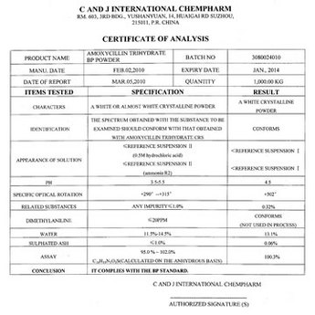 AMOXYCYCLINE TRIHYDRATE penicillin