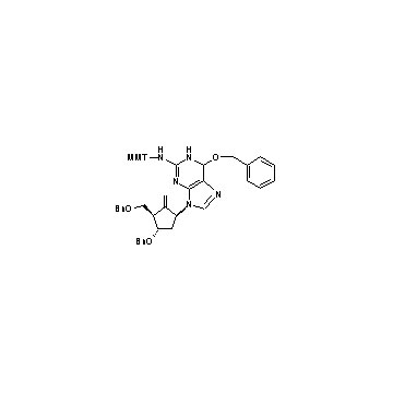 9H-Purin-2-amine,N-[(4-methoxyphenyl)diphenylmethyl]-9-[(1S,3R,4S)-2-methylene-4-(phenylmethoxy)-3-[