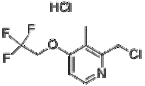 2-Chloromethyl-3-Methyl-4-(2,2,2-Trifluoroethoxy)pyrdine HydrochlOride