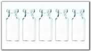 The Series of Tubular Injection Vials Glass