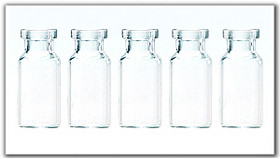 The Series of Tubular Injection Vials Glass