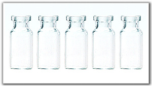 The Series of Tubular Injection Vials Glass