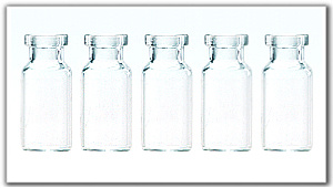 The Series of Tubular Injection Vials Glass