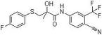 n-(4-cyano-3-(trifluoromethyl)phenyl)-3-((4-fluorophenyl)thio)-2-hydroxy-2-methylpropionamide