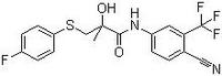 n-(4-cyano-3-(trifluoromethyl)phenyl)-3-((4-fluorophenyl)thio)-2-hydroxy-2-methylpropionamide