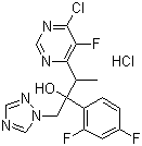 3-(6-chloro-5-fluoropyrimidin-4-yl)-2-(2,4-difluorophenyl)-1-(1h-1,2,4-triazol-1-yl)butan-2-ol hydro