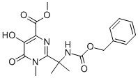 4-PYRIMIDINECARBOXYLIC ACID, 1,6-DIHYDRO-5-HYDROXY-1-METHYL-2-[1-METHYL-1-[[(PHENYLMETHOXY)CARBONYL]