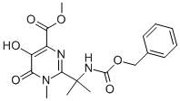 4-PYRIMIDINECARBOXYLIC ACID, 1,6-DIHYDRO-5-HYDROXY-1-METHYL-2-[1-METHYL-1-[[(PHENYLMETHOXY)CARBONYL]