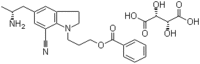 5-((2r)-2-aminopropyl)-1-(3-(benzoyloxy)propyl)-2,3-dihydro-1h-indole-7-carbonitrile (2r,3r)-2,3-dih
