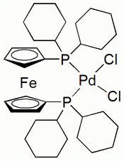 Dichloro[1,1&acute;-bis(dicyclohexylphosphino)ferrocene]palladium(II)