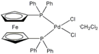 Dichloro[1,1&acute;-bis(diphenylphosphino)ferrocene]palladium(II) dichloromethane adduct