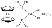 Dichloro[1,1&acute;-bis(diphenylphosphino)ferrocene]palladium(II) dichloromethane adduct
