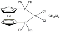 Dichloro[1,1&acute;-bis(diphenylphosphino)ferrocene]palladium(II) dichloromethane adduct