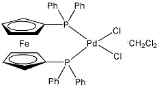 Dichloro[1,1&acute;-bis(diphenylphosphino)ferrocene]palladium(II) dichloromethane adduct